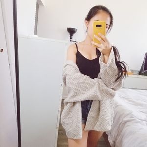 Oversized Knit Cardigan/open sweater
